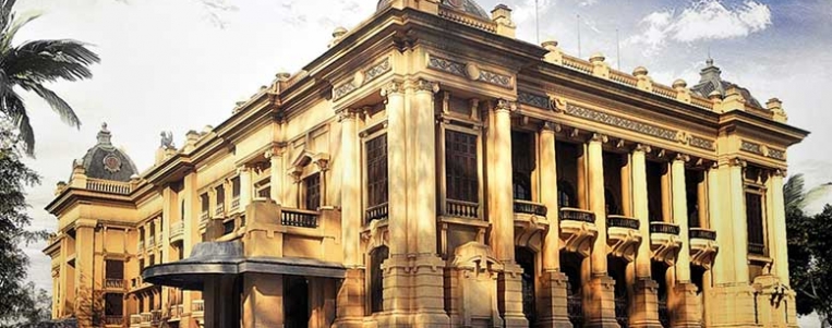 Beautiful French architecture in Hanoi