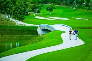 Panorama of golf Vietnam